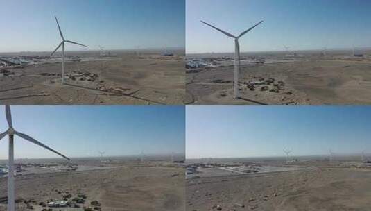 西北部风力发电高清在线视频素材下载