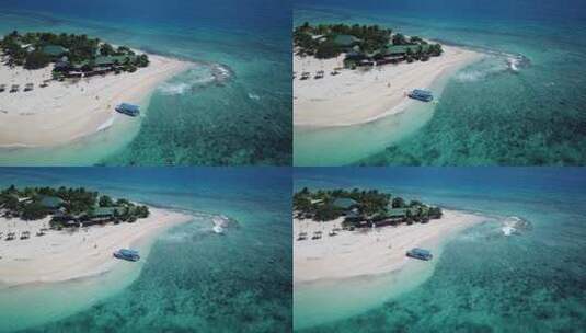 空中拍摄海中岛屿高清在线视频素材下载