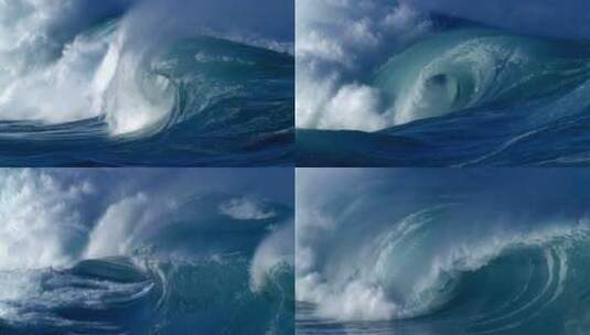 扑腾的海浪实拍视频高清在线视频素材下载