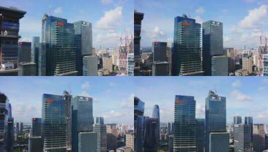广州琶醍cbd建筑蓝天-9高清在线视频素材下载
