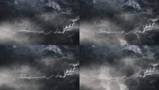 雷电交加的乌云效果高清在线视频素材下载
