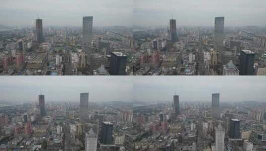 江苏徐州苏宁广场高楼建筑航拍高清在线视频素材下载