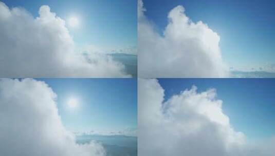 阳光透过云层 拨云见日高清在线视频素材下载