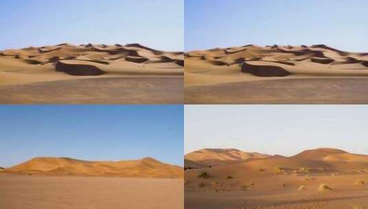 新疆塔克拉玛干沙漠与青海无人区高清在线视频素材下载