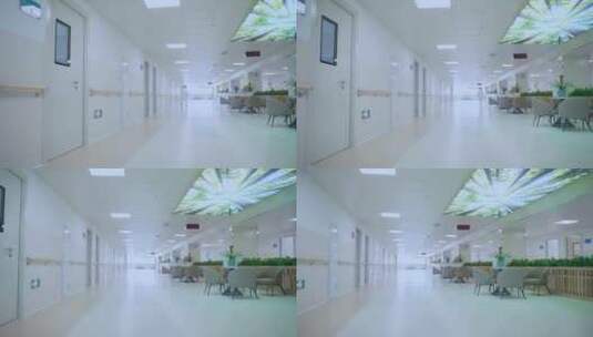 医院大厅走廊空镜高清在线视频素材下载