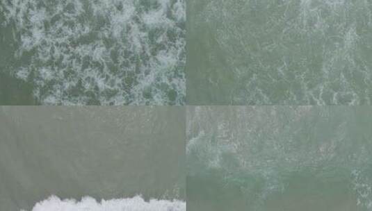 海浪冲向岸边-垂直视觉1-4K高清在线视频素材下载