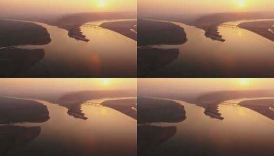 中国江河黄河生态环境高清在线视频素材下载