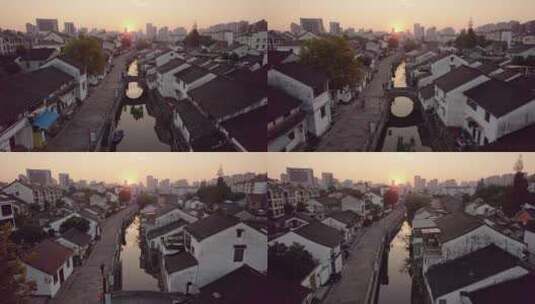 杭州西兴古镇历史街区高清在线视频素材下载