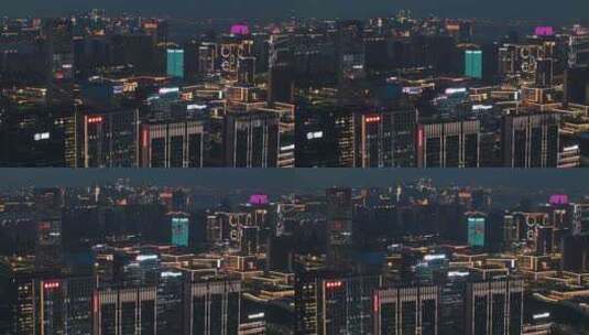 杭州滨江夜景高清在线视频素材下载