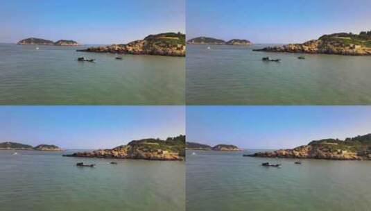 渔港渔船高清在线视频素材下载