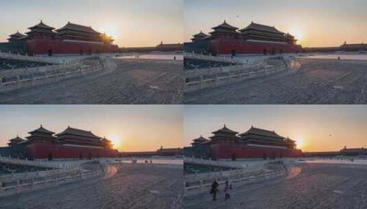 北京古建筑风景 故宫高清在线视频素材下载