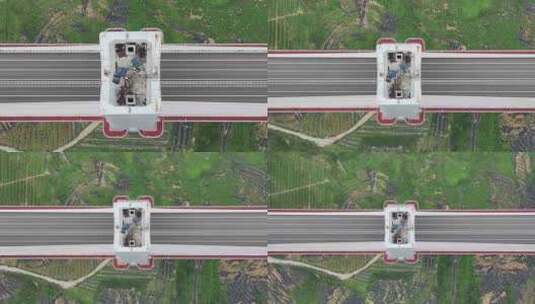 贵州平塘大桥俯拍高清在线视频素材下载