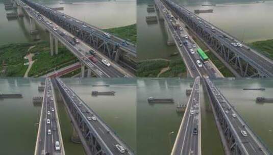 过江大桥高清在线视频素材下载