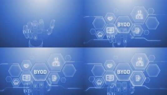 Byod手摸、数字化转型、科学与人工智能高清在线视频素材下载