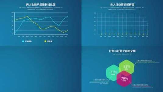 数据图表分析图高清AE视频素材下载