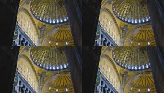 大教堂圆顶的低角度拍摄高清在线视频素材下载