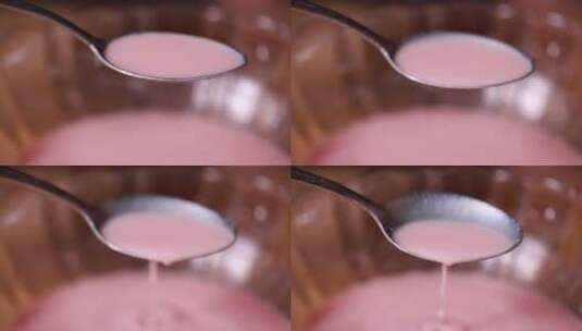 健康饮料西瓜牛奶高清在线视频素材下载