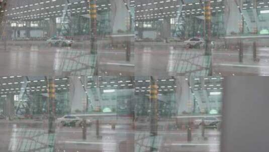 下雨的机场高清在线视频素材下载