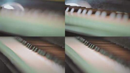 钢琴特写视频钢琴键盘高清在线视频素材下载