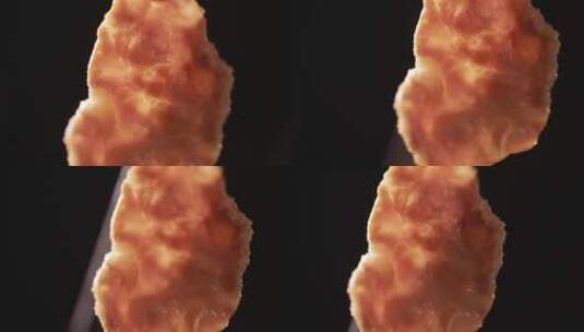 透光的牛肉薄片嫩肉片高清在线视频素材下载