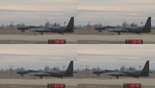 一架U2间谍飞机高清在线视频素材下载