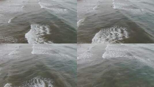 航拍波涛汹涌海浪浪花高清在线视频素材下载