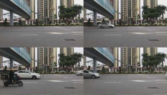 城市道路的车流高清在线视频素材下载