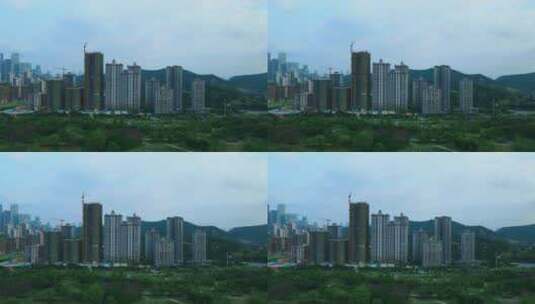 邕江边的住宅楼高清在线视频素材下载