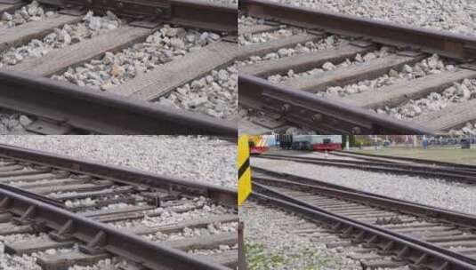 高铁铁路钢铁零件铁轨高清在线视频素材下载