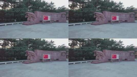 武汉二七纪念馆片段6纪念碑高清在线视频素材下载
