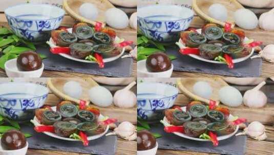 中国特色美食江西皮蛋高清在线视频素材下载