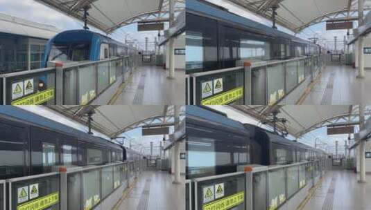 上海复工复产地铁开始运营高清在线视频素材下载