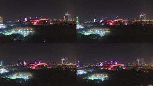 南京市民中心市民广场高清在线视频素材下载
