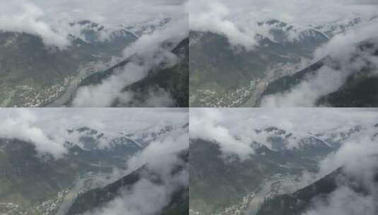 4K航拍 云海 高山 风景镜头组高清在线视频素材下载