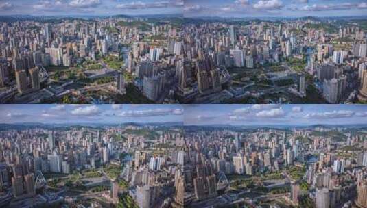 大片即视感航拍，动感之城，中国二线城市高清在线视频素材下载