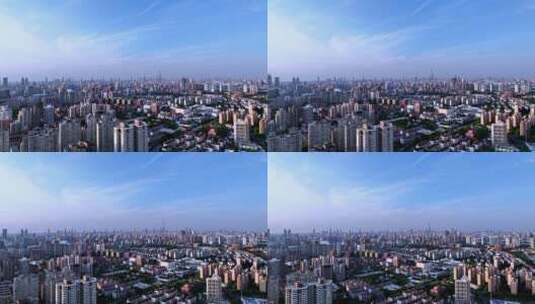 浦西徐汇区环绕航拍空镜高清在线视频素材下载