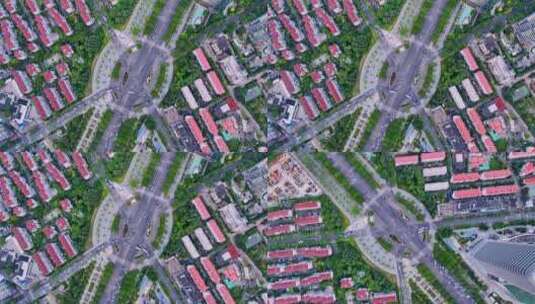 上海世纪大道航拍空镜高清在线视频素材下载