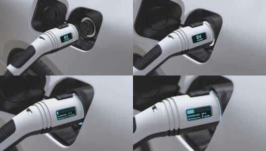 充电桩新能源汽车充电高清在线视频素材下载