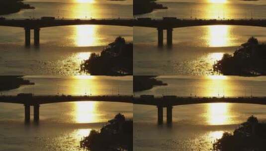 日落黄昏下的风景高清在线视频素材下载