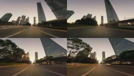 城市交通 高架马路行驶高清在线视频素材下载