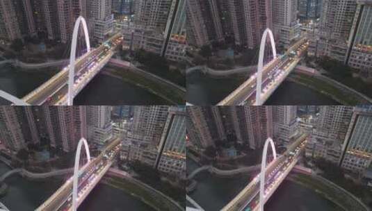 贵阳筑城大桥航拍高清在线视频素材下载