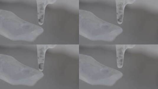 冰融化滴水冰滴水水珠滴落LOG视频素材高清在线视频素材下载