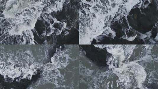 【4K实拍素材】海浪 礁石高清在线视频素材下载
