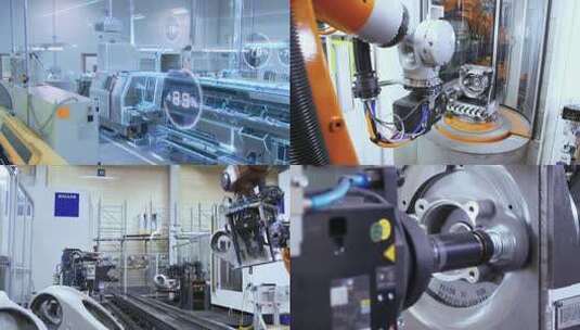 工厂工业车间智慧智能生产机械物流制造科技高清在线视频素材下载