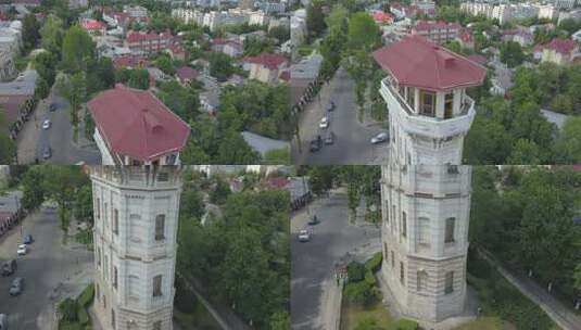 Water Tower， Castelul de Apa，Kishinev，摩尔多瓦高清在线视频素材下载