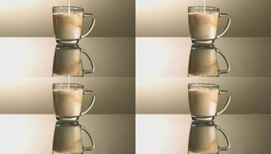 咖啡牛奶高清在线视频素材下载