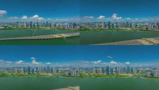4K深圳前海建筑群航拍高清在线视频素材下载