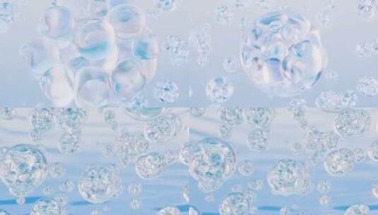水分子液体细胞精华高清在线视频素材下载