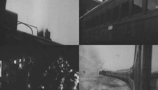 40年代蒸汽火车高清在线视频素材下载