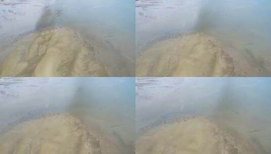 8K震撼海边海滩自然风光赶海散步航拍延时高清在线视频素材下载